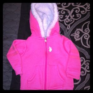 Cute polo pink jacket